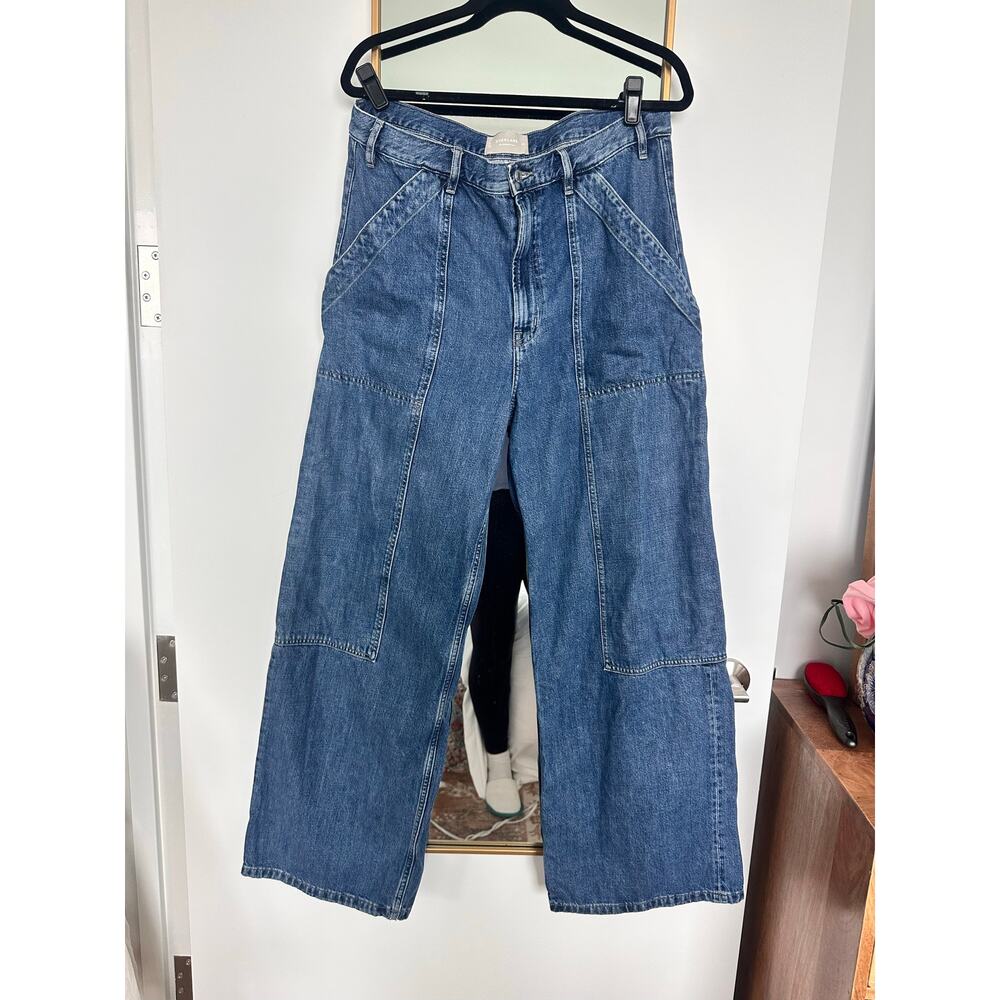 Everlane The Carpenter Jean Medium Blue 31R Wide Leg Jeans - Picture 3 of 7